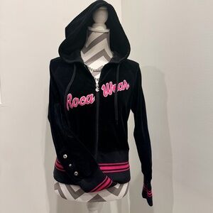 Rocawear Black Hoodie with Pink Details